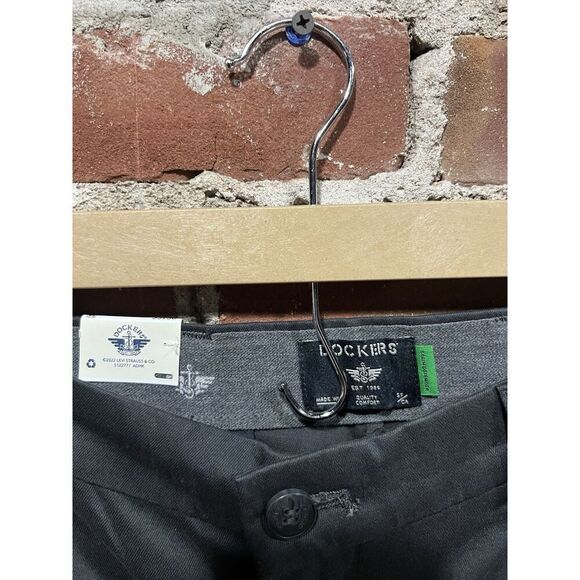 Dockers Mens Gray Dress Pants Flex Comfort Size 33 x 30 NWT - Picture 4 of 4